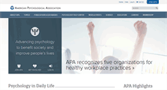 Desktop Screenshot of apa.org