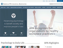 Tablet Screenshot of apa.org